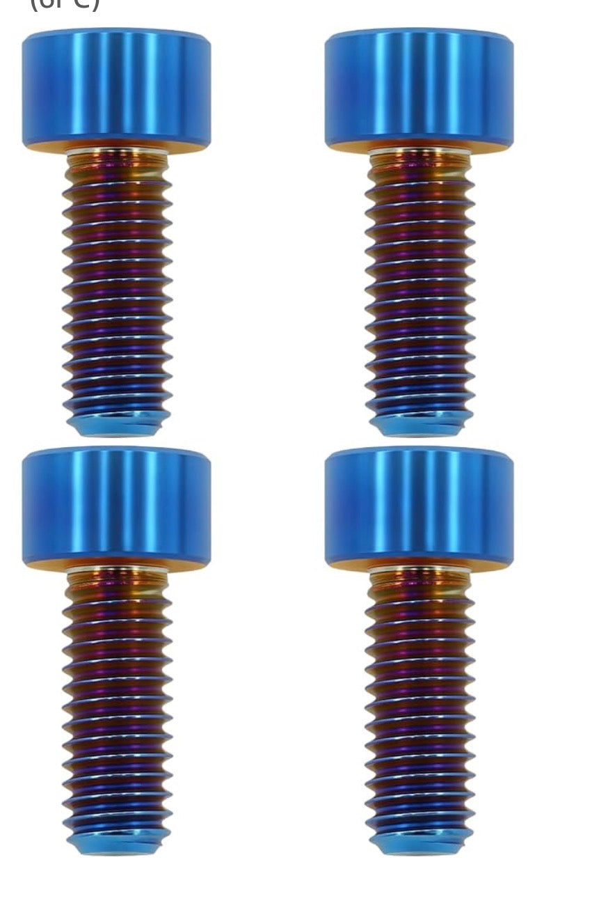 Direct mount titanium bolts