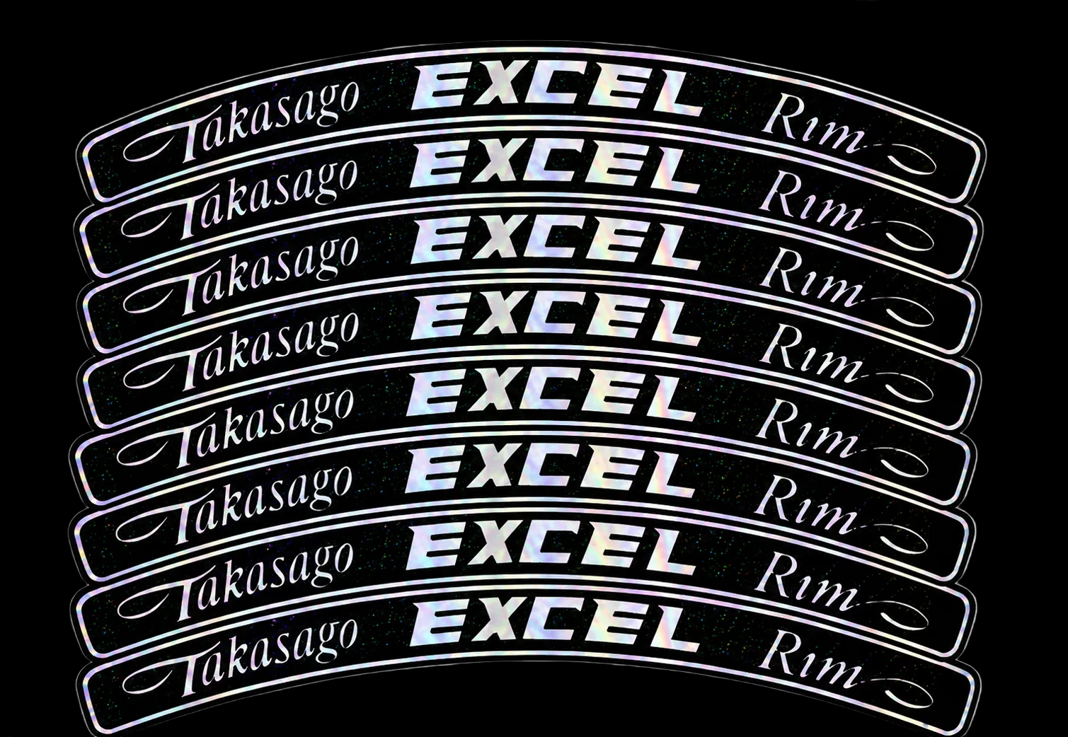 excel rim decals 8 pc