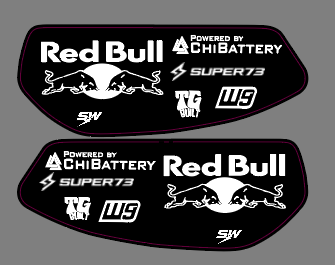 super 73 zx battery decal