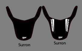 surron rear fender decal