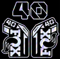 fox 40 fork decals